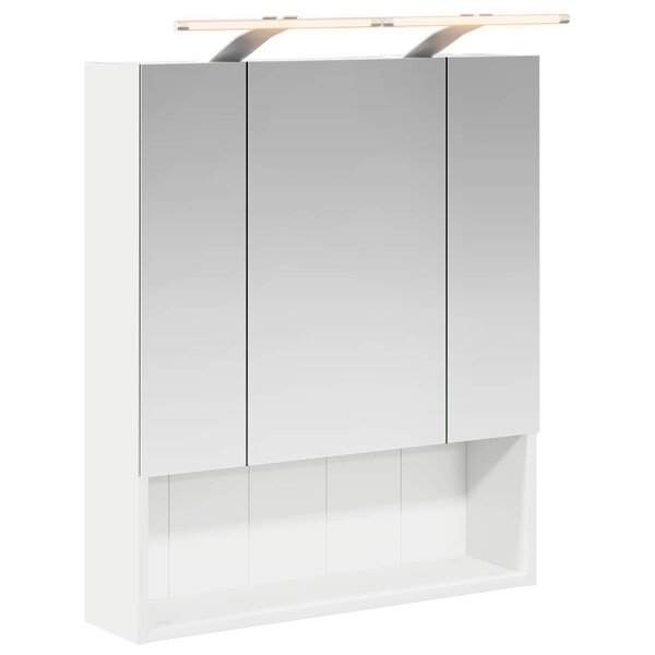 vidaXL Armoire Miroir de Salle de Bain Blanc 60 x 14.5 x 70 cm