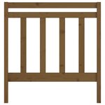 vidaXL Tête de lit Marron miel 95x4x100 cm Bois massif de pin