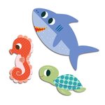 Djeco DJ00057 - Gommettes Animaux de la mer