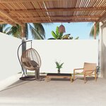 vidaXL Auvent latéral rétractable Crème 180x600 cm