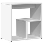 vidaXL Tables d'appoint 2 Pièces blanc 50x30x50 cm bois d’ingénierie