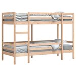 vidaXL Lit superposé sans matelas 90x200 cm bois de pin massif