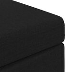 vidaXL Tabouret Noir 101 x 41 x 40 cm Tissu et bois stratifié