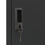 vidaXL Armoire à casiers Anthracite 38x40x180 cm Acier