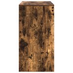 vidaXL Bureau d'écriture Chêne fumé Bois d'ingénierie Compact