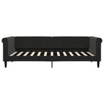vidaXL Lit de repos sans matelas noir 90x200 cm velours
