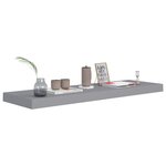vidaXL Étagères murales flottantes 4 Pièces gris 80x23 5x3 8 cm MDF