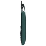 vidaXL Tête de lit suspendue Avec lumière LED Vert foncé Tissu