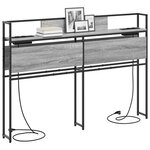 vidaXL Tête de lit de rangement Sonoma gris 150 cm Bois d'ingénierie