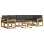 vidaXL Ensemble de canapés d'extérieur 6 pc
