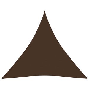 vidaXL Voile de parasol tissu oxford triangulaire 5x5x5 m marron