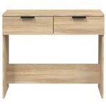 vidaXL Table console Chêne sonoma 90x36x75 cm Bois d'ingénierie