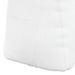 vidaXL Coussin de Dos Blanc 45 x 24 x 50 cm tissu