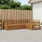 vidaXL Ensemble de canapés d'extérieur 4 Pièces Naturel