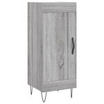 vidaXL Buffet Sonoma gris 34 5x34x90 cm Bois d'ingénierie
