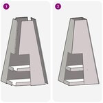 vidaXL Braise Noir 50 x 50 x 100 cm Acier