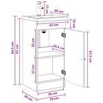vidaXL Meuble de salle de bain avec évier Bois ancien