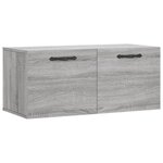 vidaXL Armoire murale sonoma gris 80x36 5x35 cm bois d'ingénierie