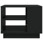 vidaXL Table basse noir 55x55x43 cm bois d'ingénierie