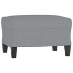 vidaXL Ensemble de canapés 3 Pièces avec coussins Gris clair Tissu