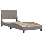 vidaXL Cadre de lit sans matelas Hanko taupe 80x200 cm tissu