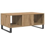 vidaXL Table basse chêne artisanal 90x50x36 5 cm bois d'ingénierie