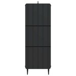 vidaXL Armoire à tiroirs 33 x 34 5 x 92 cm Bois d'ingénierie Noir