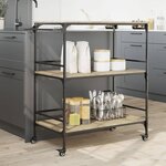 vidaXL Chariot cuisine chêne sonoma 100 5x50x105 cm bois d'ingénierie