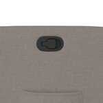 vidaXL Fauteuil inclinable Taupe Tissu