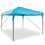 vidaXL Tente à abri Bleu 300 x 300 x 227 / 236 / 245 cm Tissu Oxford