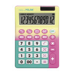 Calculatrice 12 chiffres Sunset jaune-rose