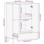 vidaXL Buffet 60x33 5x100 cm bois de manguier massif