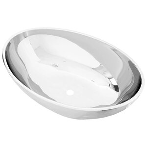 vidaXL Lavabo 40  x 33 x 13 5 cm Céramique Argenté