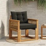 vidaXL Sofa de milieu extérieur Bois d'Acacia Massif Naturel