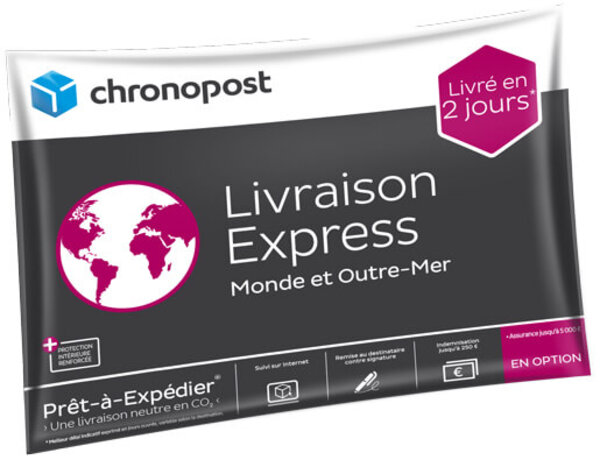 Pochette matelassée Chronopost - 2 kg - Monde et Outre-Mer