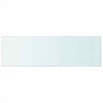 vidaXL Panneaux d'étagère 2 Pièces Verre Transparent 80 x 25 cm
