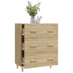 vidaXL Buffet Chêne sonoma 70x34x90 cm Bois d'ingénierie