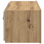 Buffet TV vidaXL avec lumières LED Chêne Artisan 80x35x31 cm