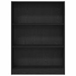 vidaXL Étagère Chêne noir 80 x 24 x 109 cm Bois d'ingénierie