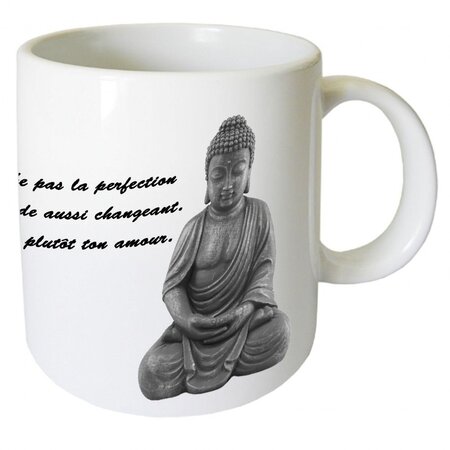 Tasse en céramique perfection bouddha by cbkreation