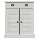 vidaXL Cabinet de salle de bain avec stockage Blanc 68 x 34 x 80 cm