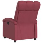 vidaXL Fauteuil inclinable Rouge bordeaux Tissu