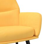 vidaXL Chaise de relaxation Jaune moutarde Tissu