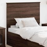 vidaXL Tête de lit Chêne brun 100 cm Bois d'ingénierie