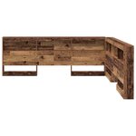 vidaXL Tête de lit de rangement Bois ancien 200 cm Bois d'ingénierie