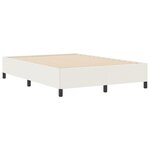 VidaXL Cadre de lit Crème 160x200 cm en tissu en velours côtelé