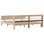 vidaXL Cadre de lit avec tête de lit sans matelas 180x200 cm