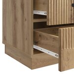 vidaXL Cabinet de chevet Chêne artisanal 43 x 41 x 63 5 cm