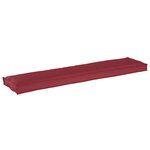 vidaXL Coussin de palette Tissu Oxford Bordeaux 180 x 40 x 8 cm