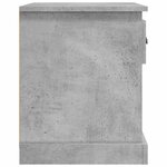 vidaXL Tables de chevet 2 Pièces gris béton 39x39x47 5 cm bois ingénierie